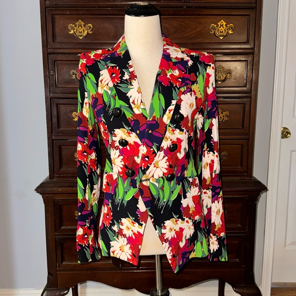 Veronica Beard size 4 Miller Dickie Jacket Floral
